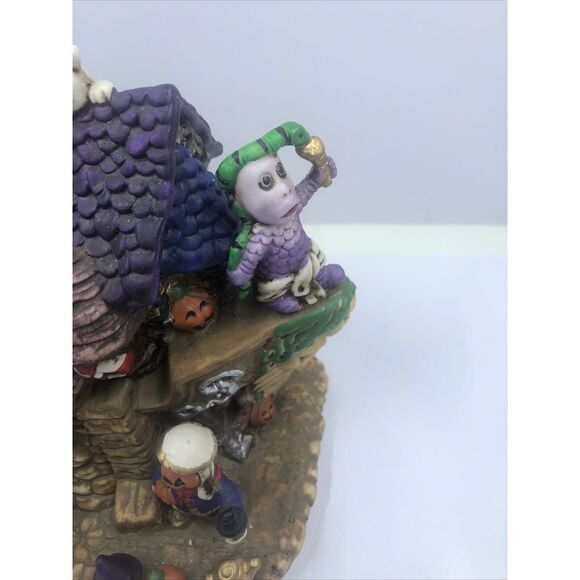 Halloween Village Spooky Hollow Haunted "Ghost Ship" Porcelain Lighted House - Picture 6 of 16